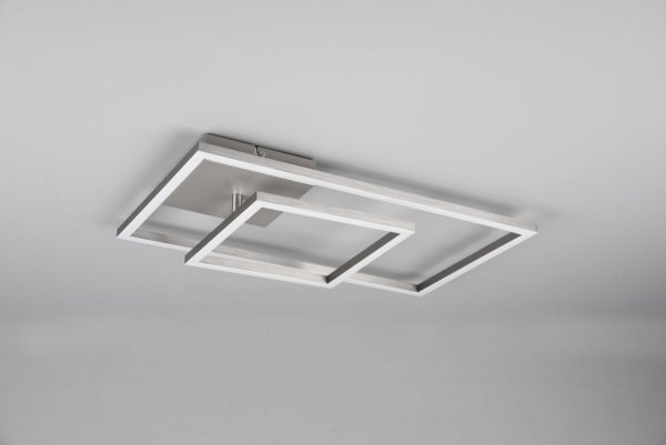 NOWOCZESNY PLAFON SUFITOWY LED 25W SREBRNY PADELLA R62642407