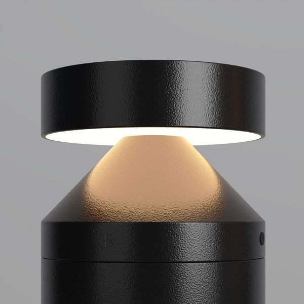 Nowoczesny słupek ogrodowy LED zewnętrzna lampa grafitowa tuba Olten MAYTONI O591FL-L12GF3K1