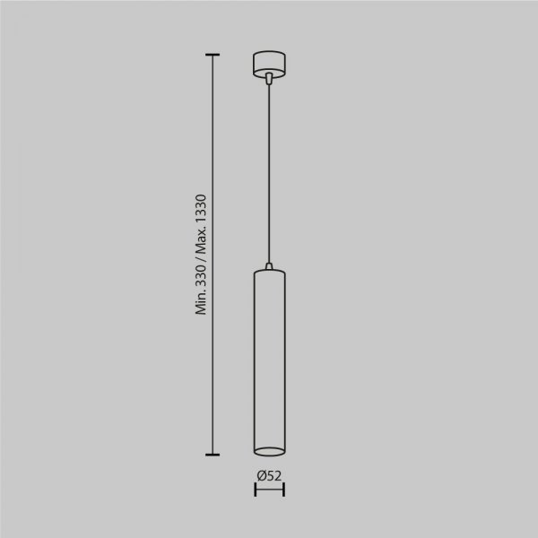 Lampa wisząca minimalistyczna LED aluminium czarna nad stół do jadalni do salonu Focus LED Maytoni P072PL-L12B3K-1
