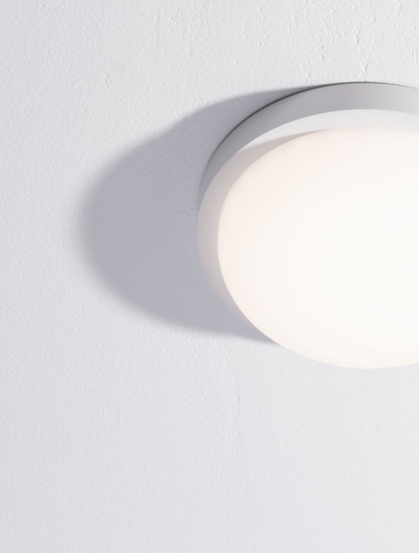 Plafon zewnętrzny LED okrągły biały minimalistyczny klasyczny IP65 CELVORA LE75259 Luces Exclusivas