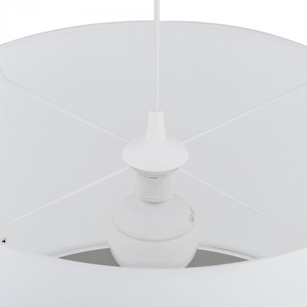 minimalistyczna lampa wisząca z białym abażurem RONDO 3460 TK-Lighting