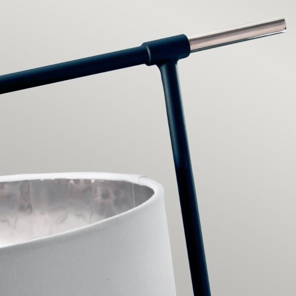 Abażurowa Retro Lampa stołowa nocna Balance BALANCE-TL-BKPNCzarna / Polerowany nikiel
