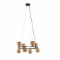 Designerska molekularna lampa wisząca w kolorze brązowym szklane bursztynowe klosze kule ANABELLE 6572 TK-Lighting 