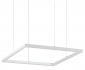 NOWOCZESNA LAMPA WISZĄCA KWADRATOWA LED BIAŁA IDEAL LUX ORACLE SLIM D50 SQUARE 259154 GEOMETRYCZNA 