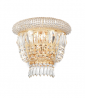 KRYSZTAŁOWY ZŁOTY KINKIET IDEAL LUX DUBAI AP3 OTTONE 201023 