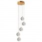 Lampa wisząca kule złote Glamour Brillant LED CCT LP-3303/5P GD Light Prestige 