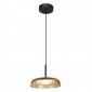 Designerska żółta lampa wisząca COLLE Italux PND-48529-BK-YLL nad wyspę jadalniana Art Deco 