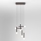 DESIGNERSKA LAMPA WISZĄCA ITALUX LAON PND-2018109-6 CZARNA LAMPA DEKORACYJNA 