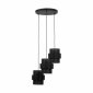 Dekoracyjna lampa wisząca w stylu boho czarny abażur rystykalna industrialna potrójna nad stół do salonu jadalni sypialni CALISTO 3 BLACK 5981 TK-Lighting 