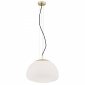 Designerska nowoczesa szklana lampa wisząca białe szkło złote dodatki rozmiar L TRINI 4317 Argon 