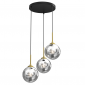 Lampa Wisząca Czarna Srebrne Kule REFLEX MLP8416 MILAGRO 