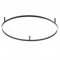 NOWOCZESNY CZARNY PLAFON OKRĄG RING 4000K LED IDEAL LUX ORACLE SLIM PL D90 341989 