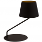 Lampka Stołowa Abażurowa Czarno Miedziana LIZBONA 50226 SIGMA 