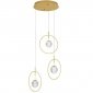 Lampa Wisząca Nowoczesna Złoty Okrąg BACATA LE43202 LUCES EXCLUSIVAS 