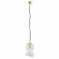 Zjawiskowa elegancka lampa wisząca z kryształu czarno -złote elementy pokój dzienny przedpokój DEPORTIVO 4742 Argon 