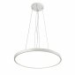 Biała Nowoczesna Okrągła Lampa Wisząca LED CALVI PND-35263-400R-32W-W<br />H ITALUX 