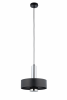Nowoczesna lampa wisząca pojedyncza Rif Lux Sigma 40715 czarny/ srebrny salonowa nad wyspę 