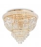 KRYSZTAŁOWA LAMPA PAŁACOWA DUBAI PL06 IDEAL LUX 201016 ZŁOTY PLAFON KRYSZTAŁOWY 