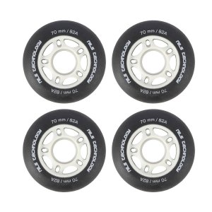 4 kółka Nils 70mm 82A (czarne matowe)