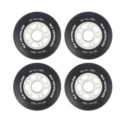 4 kółka Nils 84mm 82A (czarne matowe)