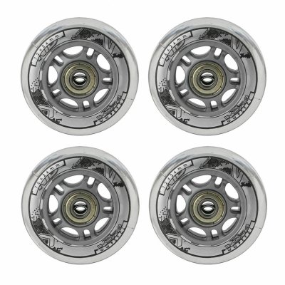 4 kółka Nils 72x24 82A (clear) + łożyska ABEC-7
