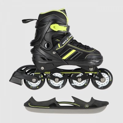 Rolki 2w1 Nils Extreme NH18191 (black/lime)