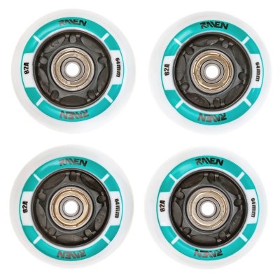 4 świecące kółka Raven Helixi Black Mint 70mm z łożyskami