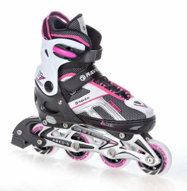 Rolki Raven Pulse (black/pink)