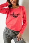 MUZZY Piżama damska MOONLIGHT długa PLUS SIZE  R: