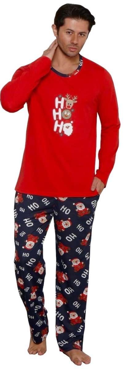 Piżama męska czerwona HO HO HO R: