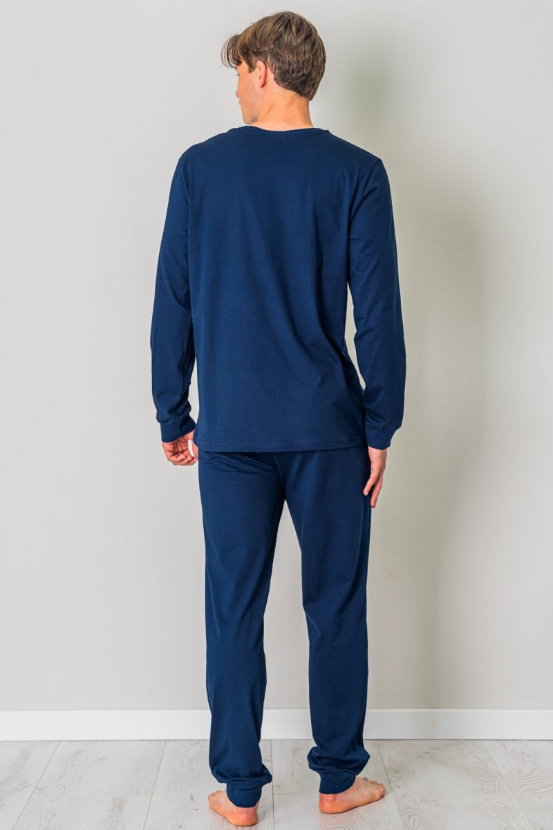 MUZZY Piżama męska COLORADO  z kieszeniami i ściągaczami R: