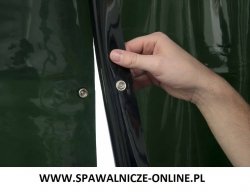 WELDAS-Kurtyna spawalnicza LAVAshield 55-7218 zielony, spinany 137x180 cm (szer x wys)