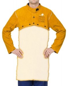 WELDAS-Golden Brown™ skórzana, spawalnicza ochrona ramion i barków (bolerko) z dwoiny bydlęcej 44-2800 