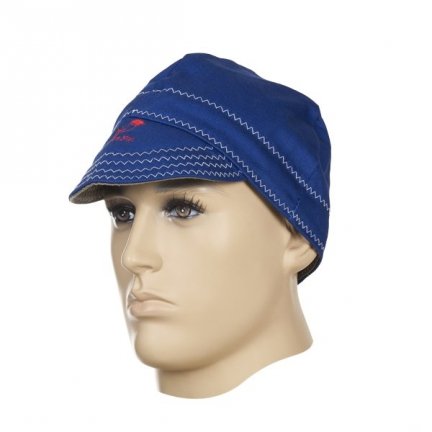 WELDAS-Fire Fox™ czapka spawalnicza, niebieska trudnopana bawełna (58 cm)