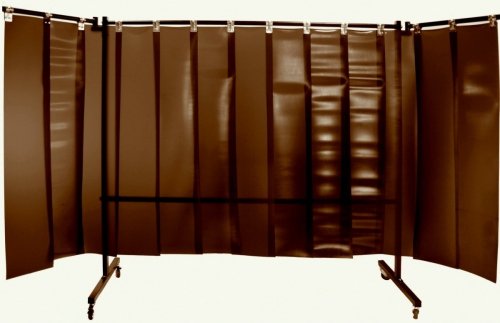 Parawan spawalniczy z ramionami oraz lamelami OPEN WELD SOLID MAX 4100x1900 mm 