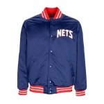 Mitchell & Ness kurtka NBA Heavyweight Satin Jacket New Jersey Nets OJBF3413-NJNYYPPPNAVY