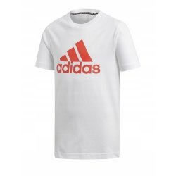 Adidas t-shirt biały Yb Mh Badge of Sport T Dv0827