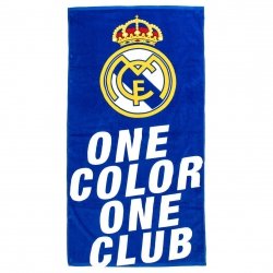 Real Madryt ręcznik plażowy bawełna junior 70x140 cm beach towel 2200010392