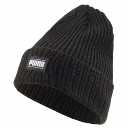 Puma czapka zimowa czarna Ribbed Classic Cuff Beanie 024038-01