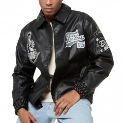 Fubu kurtka męska Varsity Leather Jacket 6075163