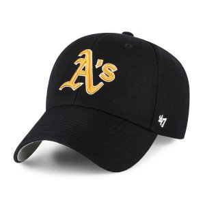 Brand `47 czapka z daszkiem Oakland Athletics Raised B-MVP18WBV-BKG 