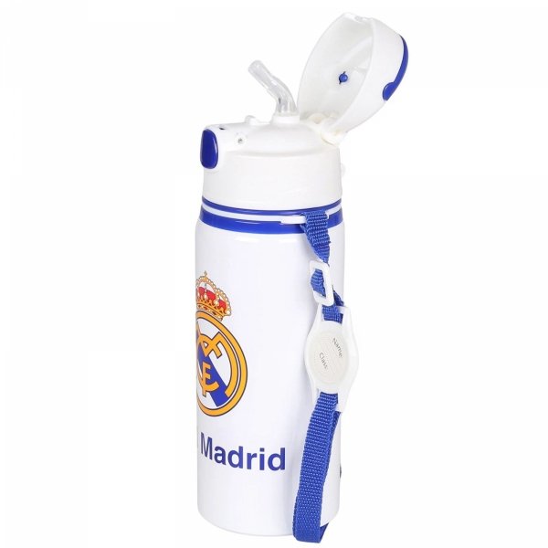 Real Madryt bidon aluminiowy z ustnikiem i paskiem 600 ml RM00005