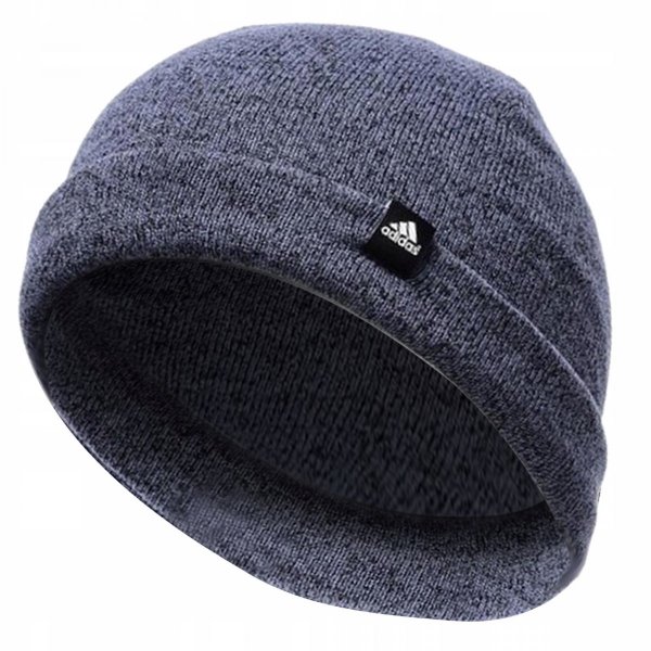 Adidas czapka zimowa niebieska Rib Fleece AA2095