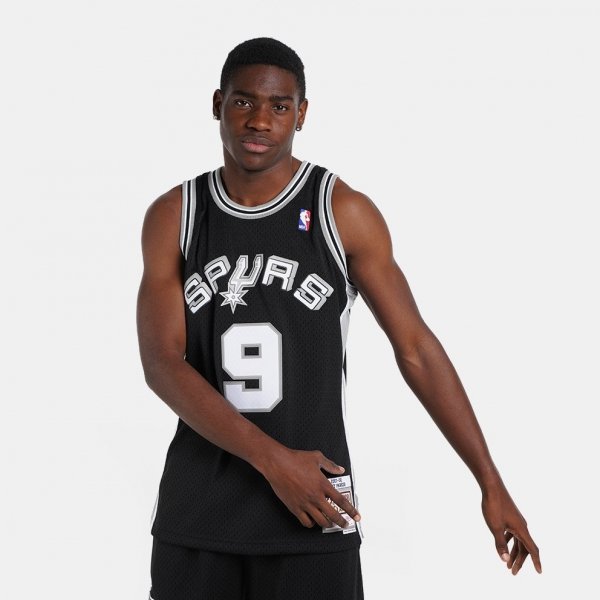 Mitchell &amp; Ness koszulka męska San Antonio Spurs NBA Swingman Jersey Spurs 2001 Tony Parker SMJYLG19018-SASBLCK01TPA