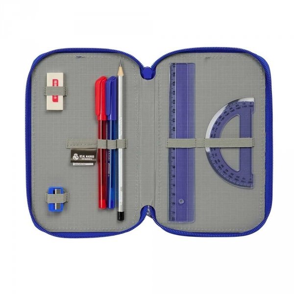 Real Madryt piórnik z wyposażeniem triple filled pencil case 37 pcs 412624857