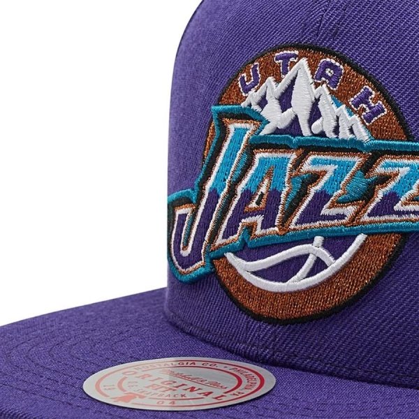 Mitchell &amp; Ness czapka z daszkiem bejsbolówka NBA Team Ground 2.0 Snapback HWC Utah Jazz HHSS3258-UJAYYPPPPURP
