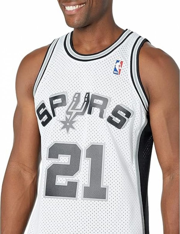 Mitchell &amp; Ness koszulka męska San Antonio Spurs NBA Swingman Jersey Duncan SMJYCP19247-SASWHIT98TDU 