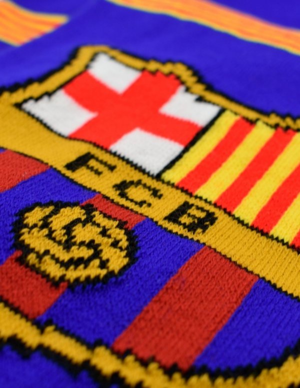 FC Barcelona szalik kibica dwustronny Double Knitted Scarf N33 5004BUD33