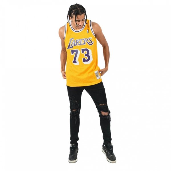 Mitchell &amp; Ness koszulka męska Los Angeles Lakers NBA Swingman Jersey Lakers 1998 Dennis Rodman SMJYCP20064-LALGOLD98DRD