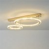 Lampa sufitowa z kryształowymi pierścieniami LED GIRONA kolor złoty,moc 36W barwa ciepła - MX3713-2-3GT Zuma Line